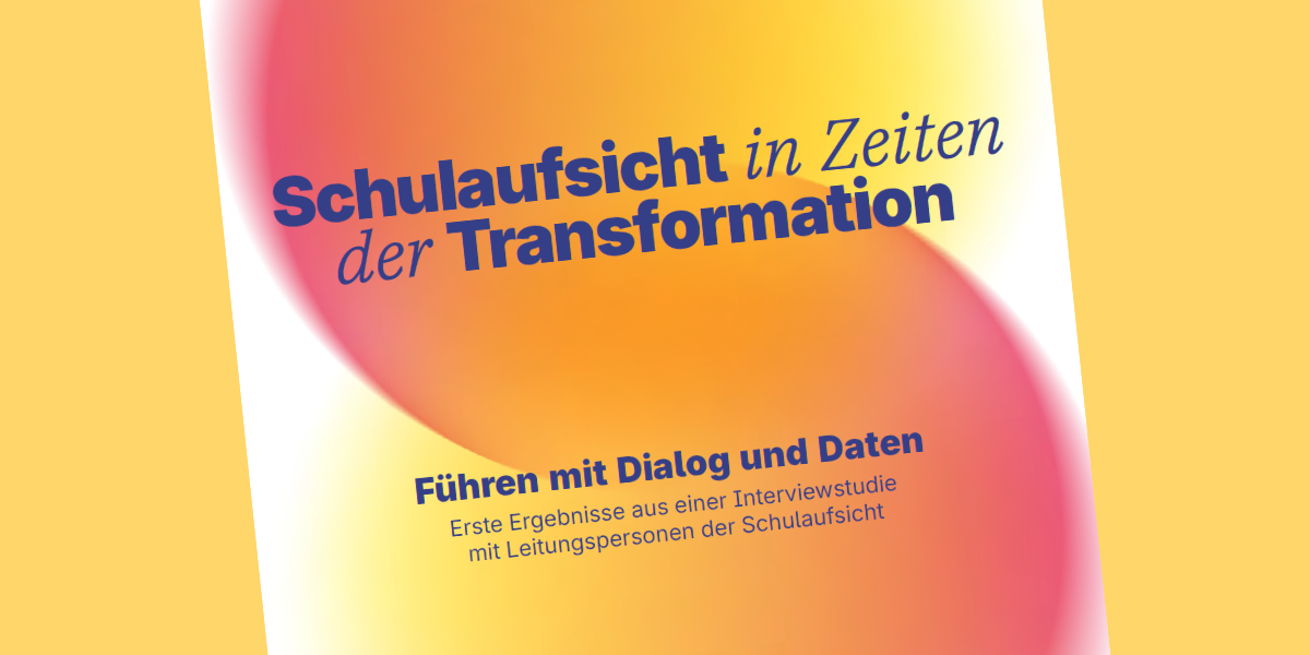 Studie: Erste Einblicke zeigen hohe Bedeutung von Daten für die Arbeit der Schulaufsicht